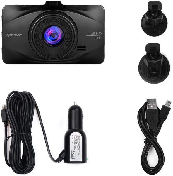 Camera auto DVR Apeman C450, Full HD, Unghi 170 grade, G-Sensor, Mod parcare, Filmare in bucla [7]