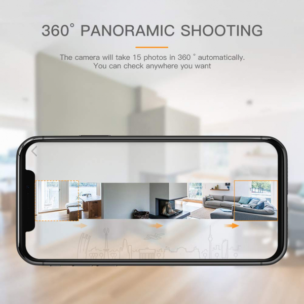 Camera supraveghere Wireless Apeman ID73, Full HD, Infrarosu, Alarma, Conectare Telefon [6]