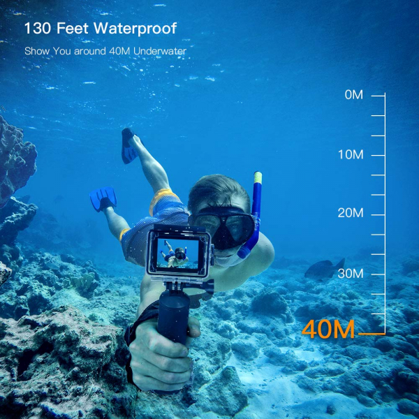 Camera video sport Apeman A79, 4K, Wi-Fi, HDMI, Accesorii incluse, waterproof 40m, 2-inch, 2 Acumulatori, Telecomanda [6]