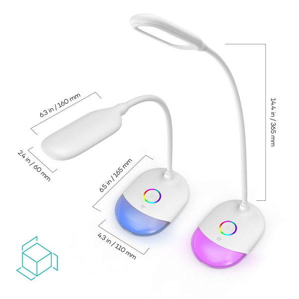 Lampa de birou LED TaoTronics TT-DL070 control Touch, Protectie ochi, 7W, Acumulator incorporat [4]