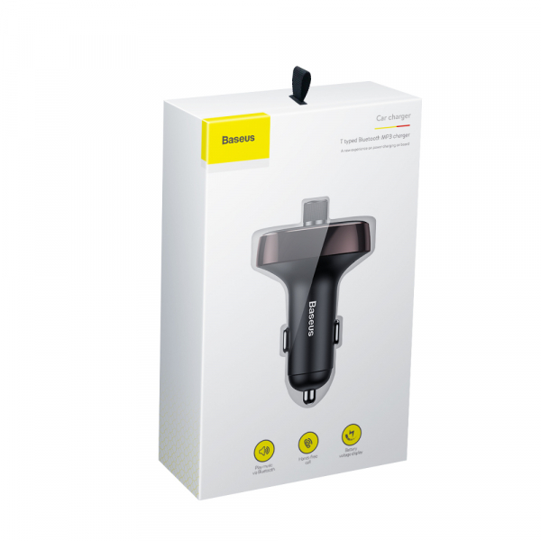 Modulator FM Baseus FM T-Type Bluetooth MP3 incarcator masina [7]