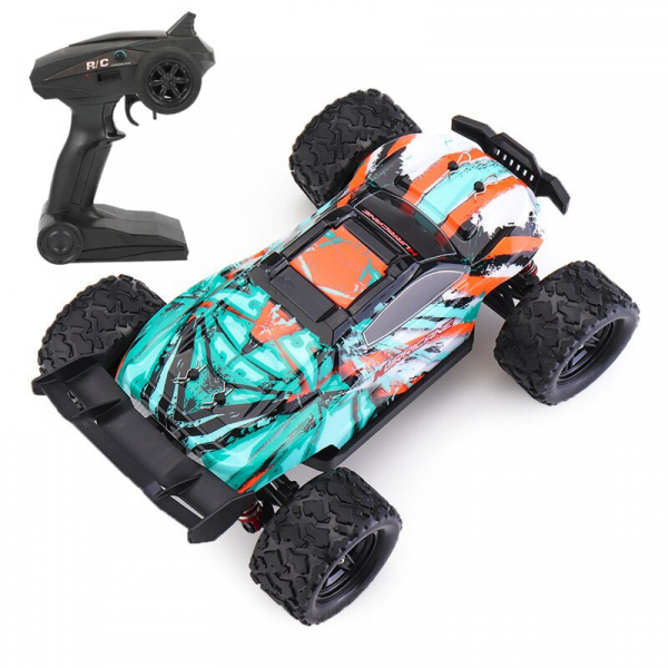 Masina cu Telecomanda Monster Truck 36 Km/h Linxtech HS18322 Off-Road Racing Tractiune 4X4, scara 1:18 Verde [3]