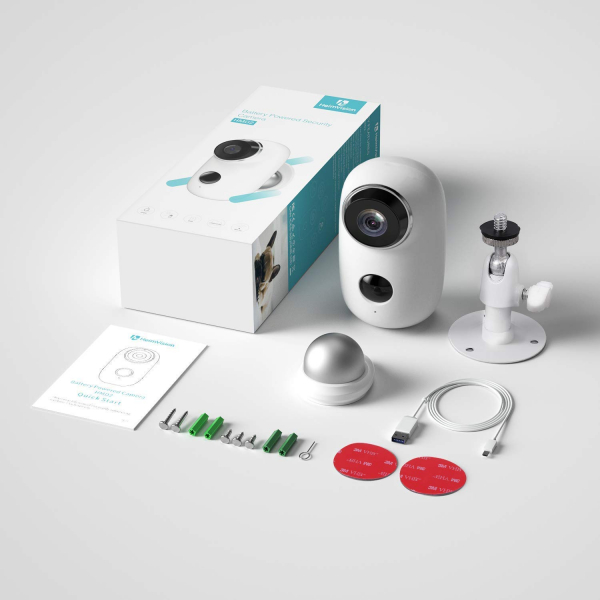 Kit Camera supraveghere de exterior WIFI HeimVision HMD2 cu panou solar  HMS1, 1080P cu nightvision, senzor miscare, notificare miscare, acumulator, audio bidirectional, WiFi, slot microSD card [8]