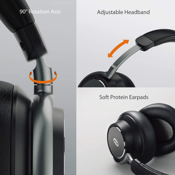 Casti audio TaoTronics TT-BH046, Hybrid Active Noise canceling, Bluetooth 5.0, True Wireless, cVc 6.0, Bas puternic si clar [2]