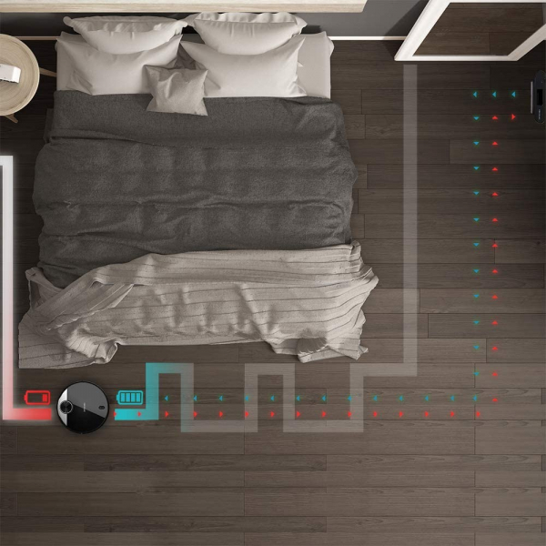 Robot de aspirare Cecotec Conga 3390, 4 in 1, 2300 Pa, Laser, Autonomie 150 minute, Rezervor lichide si praf, Functie mop, 2 perii centrale [5]