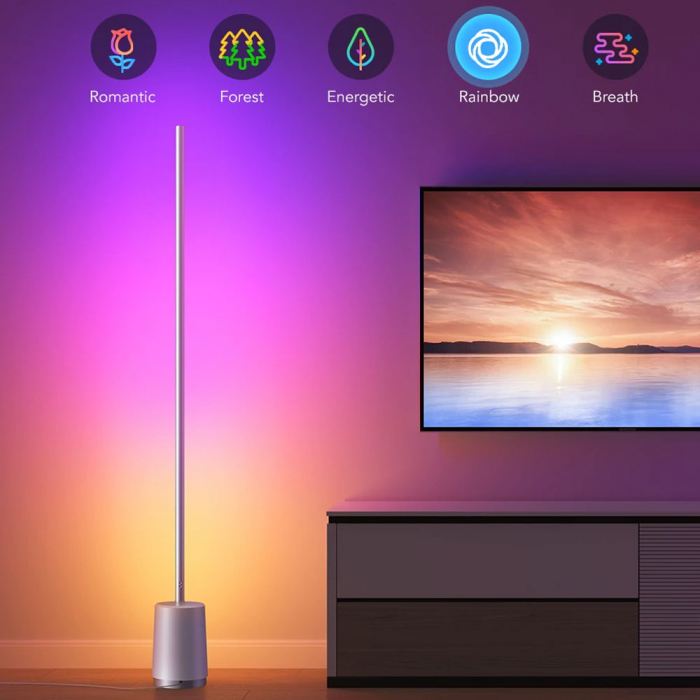 Lampadar LED Govee Lyra RGBICWW, Wifi, Control Aplicatie, Sincronizare muzica, Telecomanda [4]