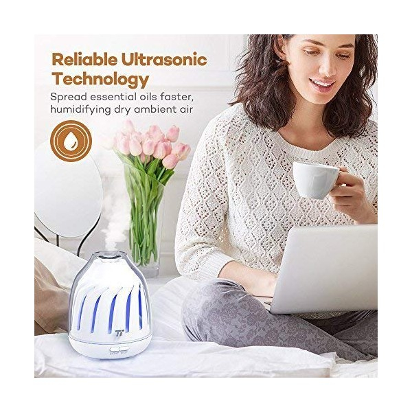 Difuzor aroma cu Ultrasunete TaoTronics TT-AD007, 120ml, LED 5 culori [3]