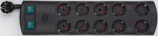 Multipriza Brennenstuhl Primera-Line Technics 10 prize, Intrerupator, 2m, Negru [3]