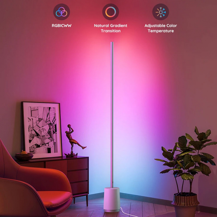 Lampadar LED Govee Lyra RGBICWW, Wifi, Control Aplicatie, Sincronizare muzica, Telecomanda [7]