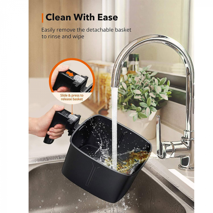 Friteuza cu aer cald, fara ulei TaoTronics TT-AF001 Air Fryer, 1750W, 6L, Control tactil, 11 Programe Presetate [6]