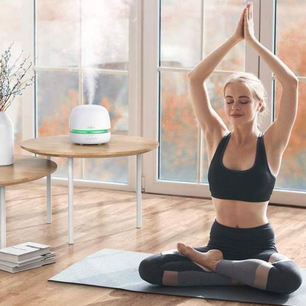 Difuzor aroma terapie Anjou AJ-ADA019, 300ml, LED 7 culori, BPA free, oprire automata [7]