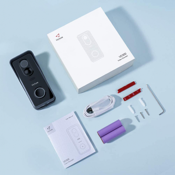 Sonerie Smart Victure VD300 Camera Wireless, 1080P HD, Motion Detection, Cnnvorbire bidirectionala, Wi-Fi Connected, Uunhi larg, Control aplicatie [9]