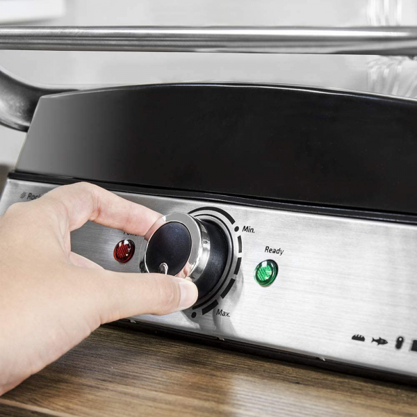 Gratar electric Cecotec 3 in 1 Rock'n Grill Pro , 2000 W, regulator de putere, piatra antiaderenta, gratar electric, plita si aparat de facut sandvisuri - Resigilat [7]