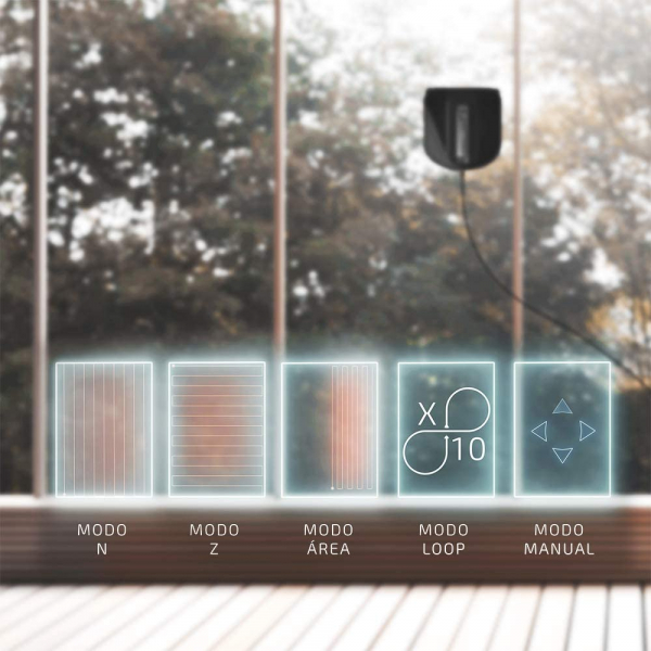 Robot curatare geamuri Cecotec Conga WinDroid 980 Connected, Aplicatie Smartphone, Telecomanda, Stergere uscata si umeda,  5 moduri de curatare - Resigilat [13]