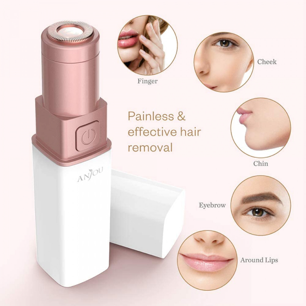 Trimmer facial femei Anjou AJ-PCA024, pentru mustata, parul facial, baterie reincarcabila [5]