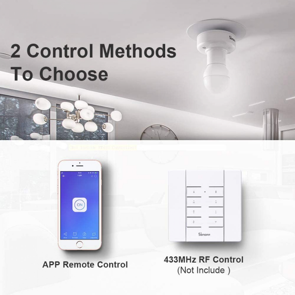 Dulie Smart WiFi + RF 433 Sonoff Slampher R2, E27 [7]