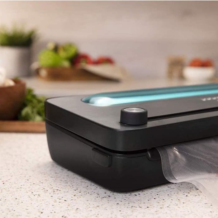 Aparat de vidat si sigilat alimente SealVac 120 SteelCut, putere 120 W, latime 31 cm,Taiere folie, vidare umeda/uscata, vidare caserole, rola pungi inclusa [8]