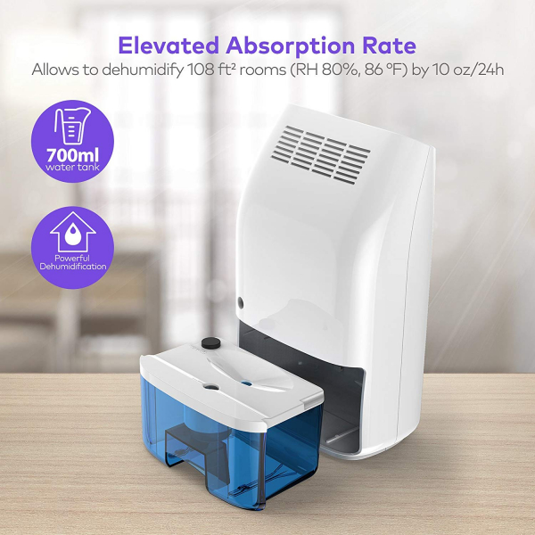 Dezumidificator VAVA EE009 rezervor 800ml, 21W, siletios [7]