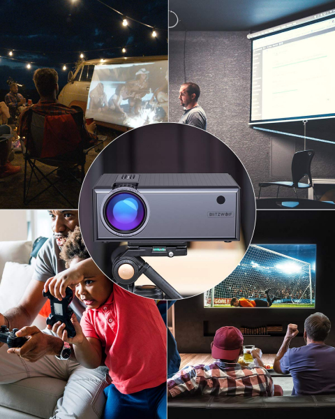 Videoproiector BlitzWolf BW-VP1, 2800 Lumens, Native 720p, LED, HDMI, VGA, AV, USB [7]