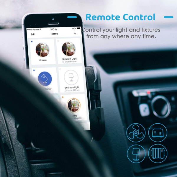 Intrerupator Smart Meross MSS550 WiFi, 2 sensuri [9]