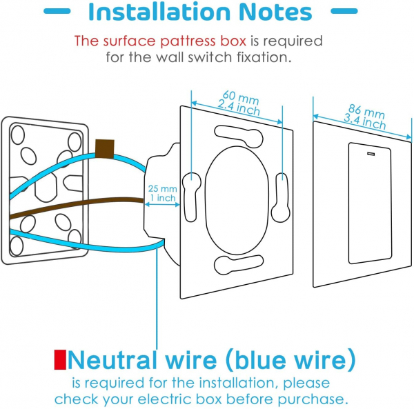 Intrerupator Smart Meross MSS550 WiFi, 2 sensuri [6]