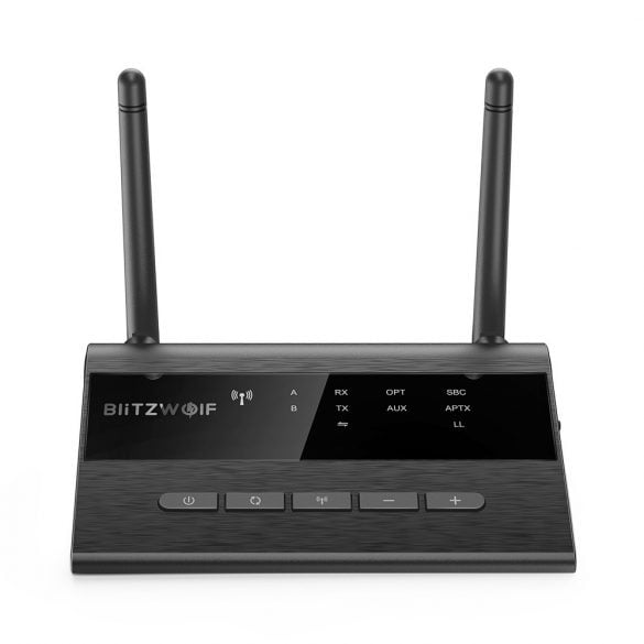 Transmitator si Receptor Audio  BlitzWolf BW-BR5 Bluetooth 5.0, Cablu Optic & Jack 3.5mm, conectare multipla [8]