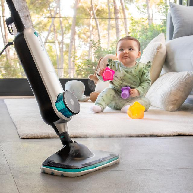 Mop cu aburi Cecotec HydroSteam 3030 Active, 1500 W, 0.33 l, Debit abur 30 g/min, 3 niveluri - Resigilat [9]