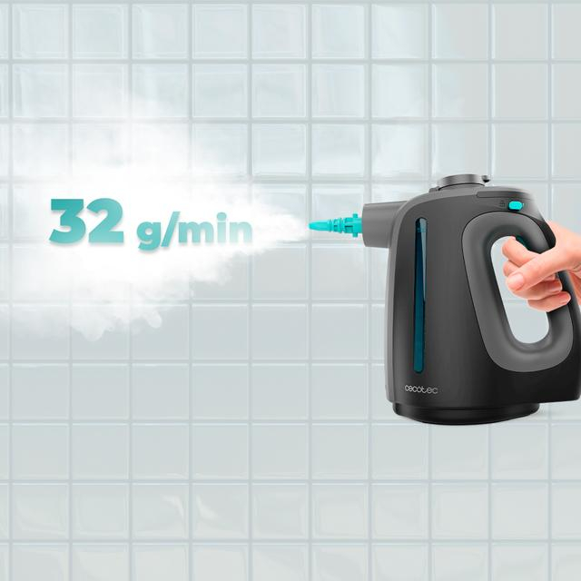 Aparat de curatat cu abur Cecotec Hydrosteam 1300 Rapid Max, 3 bari, 16 accesorii, putere 1350W, Debit de abur 32g/min [8]