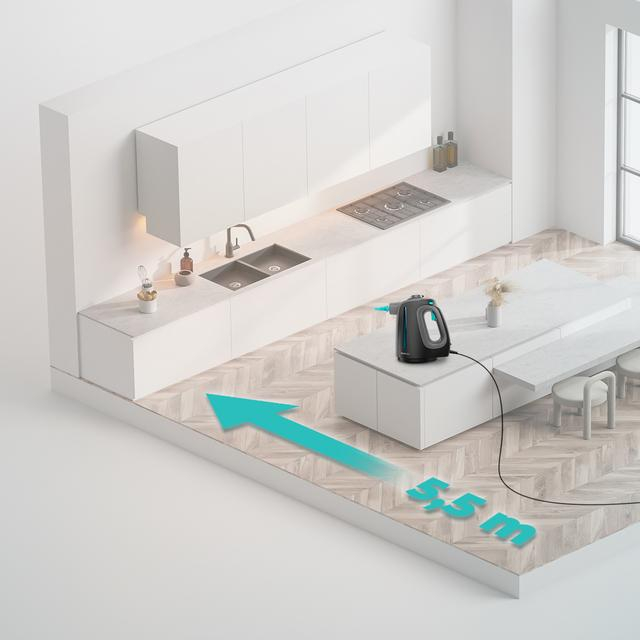 Aparat de curatat cu abur Cecotec Hydrosteam 1300 Rapid Max, 3 bari, 16 accesorii, putere 1350W, Debit de abur 32g/min [9]