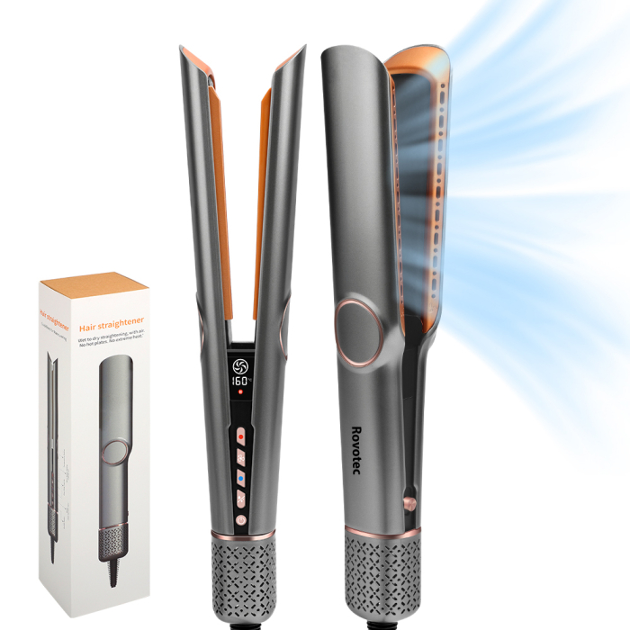 Aparat de indreptat parul cu aer cald 2 in 1 Rovotec HS-906, 1300W, Uscare si Indreptare Simultana, Ioni Negativi, Temperatura reglabila, Uscator, Indreptare par umed, Indreptare par uscat - Resigilat [6]