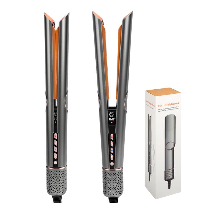 Aparat de indreptat parul cu aer cald 2 in 1 Rovotec HS-906, 1300W, Uscare si Indreptare Simultana, Ioni Negativi, Temperatura reglabila, Uscator, Indreptare par umed, Indreptare par uscat [2]