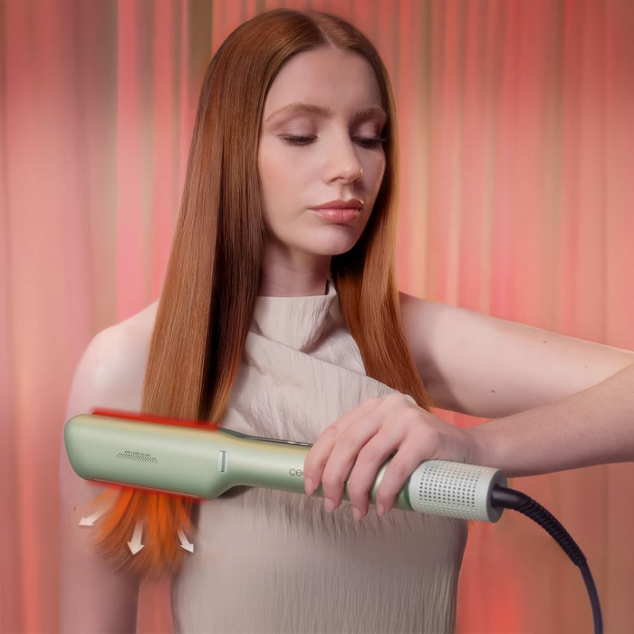 Aparat de indreptat parul cu aer cald Cecotec Air Lisse Olive, 600W, Uscare si Indreptare Simultana, Ioni Negativi, Keratina si ulei de argan, 3 moduri, 3 trepte de temperatura si 3 viteze [5]