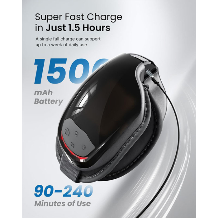 Aparat de masaj ochi RENPHO Eyeris 3, vibratii, compresie aer, functie incalzire, Bluetooth, muzica, pliabil, relaxare ochi, reducere oboseala oculara [5]