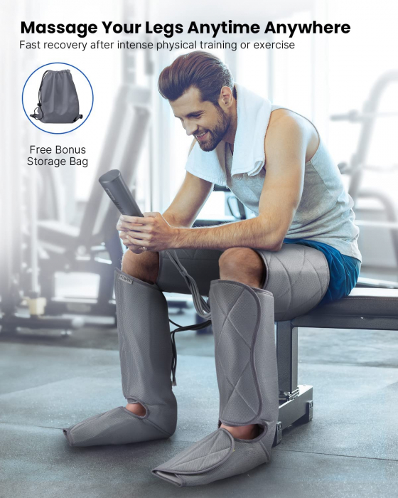 Aparat de masaj picioare Renpho ALM070H, 6 moduri, 3 intensitati, Incalzire, circulatie si ameliorarea durerii, compresie aer, relaxarea musculara - Resigilat [4]