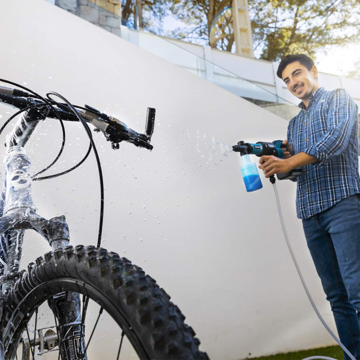 Aparat de spalat cu presiune Cecotec HydroBoost 10200 Liberty Pro, Baterie cu autonomie 55 minute, 180 W, 24 bar, 180 l/h, Moduri Eco, Turbo, Accesorii incluse [9]