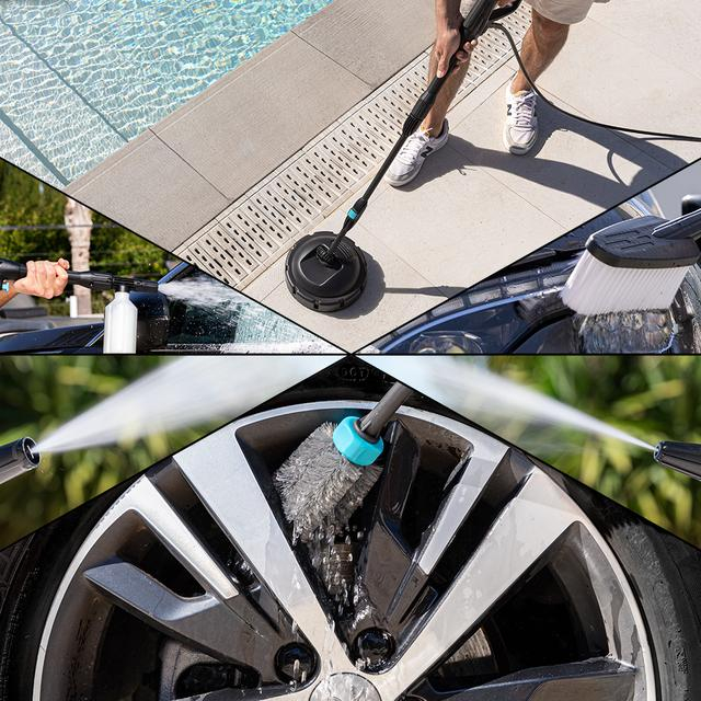 Aparat de spalat cu presiune Cecotec HydroBoost 2000 Car&Garden, 150 BAR, 450 L/h , 2000W, Accesorii incluse [8]