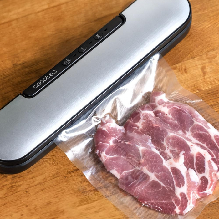 Aparat de vidat si sigilat alimente Cecotec SealVac Easy Magnetik, vidare uscata si umeda, latime 30 cm, 8 moduri, taiere folie, 90W [8]