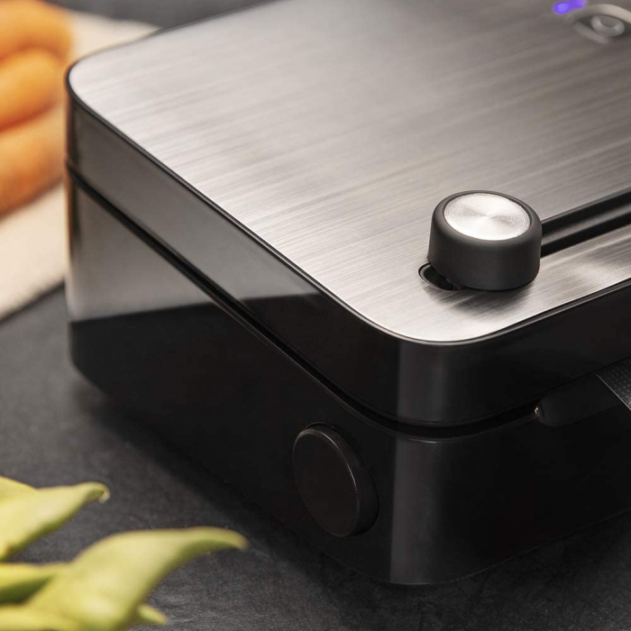 Aparat de vidat si sigilat alimente Cecotec 140 SteelCut, putere 140 W, latime 31.5 cm,Taiere folie, vidare umeda/uscata, vidare caserole, rola pungi inclusa - Resigilat [3]