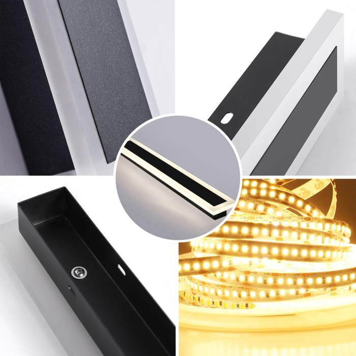 Aplica de perete LED Rovo 2835-80, Exterior/Interior, 80CM, 24W, Lumina calda, IP65 [4]