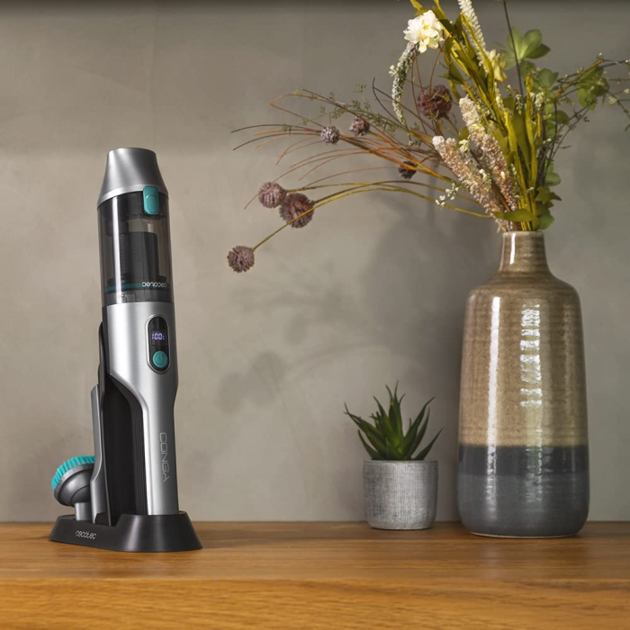 Aspirator de mana Conga RockStar 15000 CECOTEC 5432, 200W, Reincarcabil, Baterie Li-Ion 14.8V, 2500 mAh, autonomie 30 min, Negru - Resigilat [2]