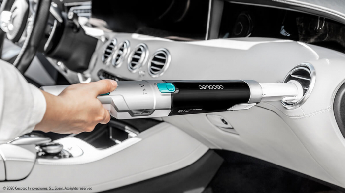 Aspirator de mana portabil CecotecConga Rockstar Micro 6000, 2 moduri Eco/Turbo, Ciclonic, Baterie detasabila Li-Ion, 2000 mAh, 90W [5]