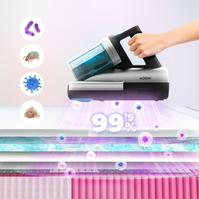 Aspirator UV de pat antiacarieni Cecotec Conga Rockstar 4000, 400W, 13000Pa, aer cald, depozit dublu [5]