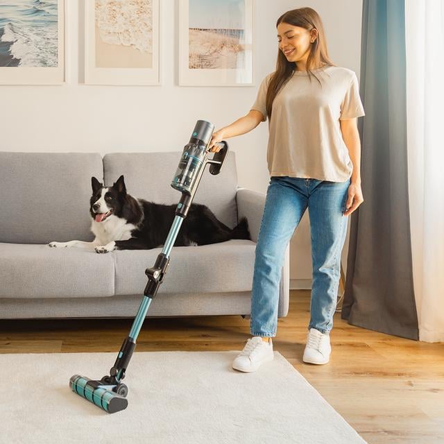 Aspirator vertical 3 in 1 Cecotec Conga Rockstar 3500 Storm Flex Animal, 500W, 33.6V Li-Ion, 30 kPa, Mop, Autonomie 70min, accesorii incluse [2]