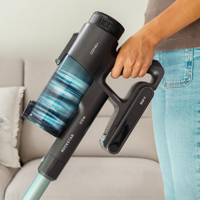 Aspirator vertical 3 in 1 Rockstar 1500 Ray Pure, Putere 215W, 25.2V Li-Ion, 12kPa, Autonomie 45min, Rezervor 500ml - Resigilat [4]