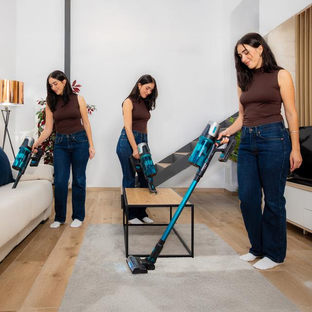 Aspirator vertical Cecotec Conga Rockstar 1500 Horizon X-Treme, 215W, autonomie 60min, acumulator 33,6 V, rezervor 600ml [8]