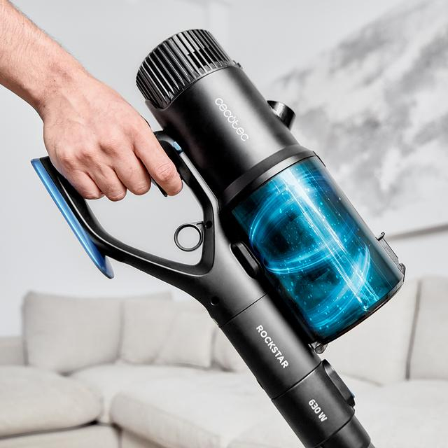 Aspirator vertical 4 in 1 Cecotec Conga Rockstar 6500 Century ErgoWet Animal, 630W, 37V Li-Ion, 30 kPa, Mop, Autonomie 100min, accesorii incluse [9]