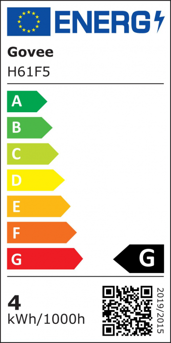 Banda LED Govee H61F5 2 Pro, 5M, RGBWW, 60 LEDs/m,  Alexa, Google Asistant, Matter, Bluetooth, Wi-Fi [11]