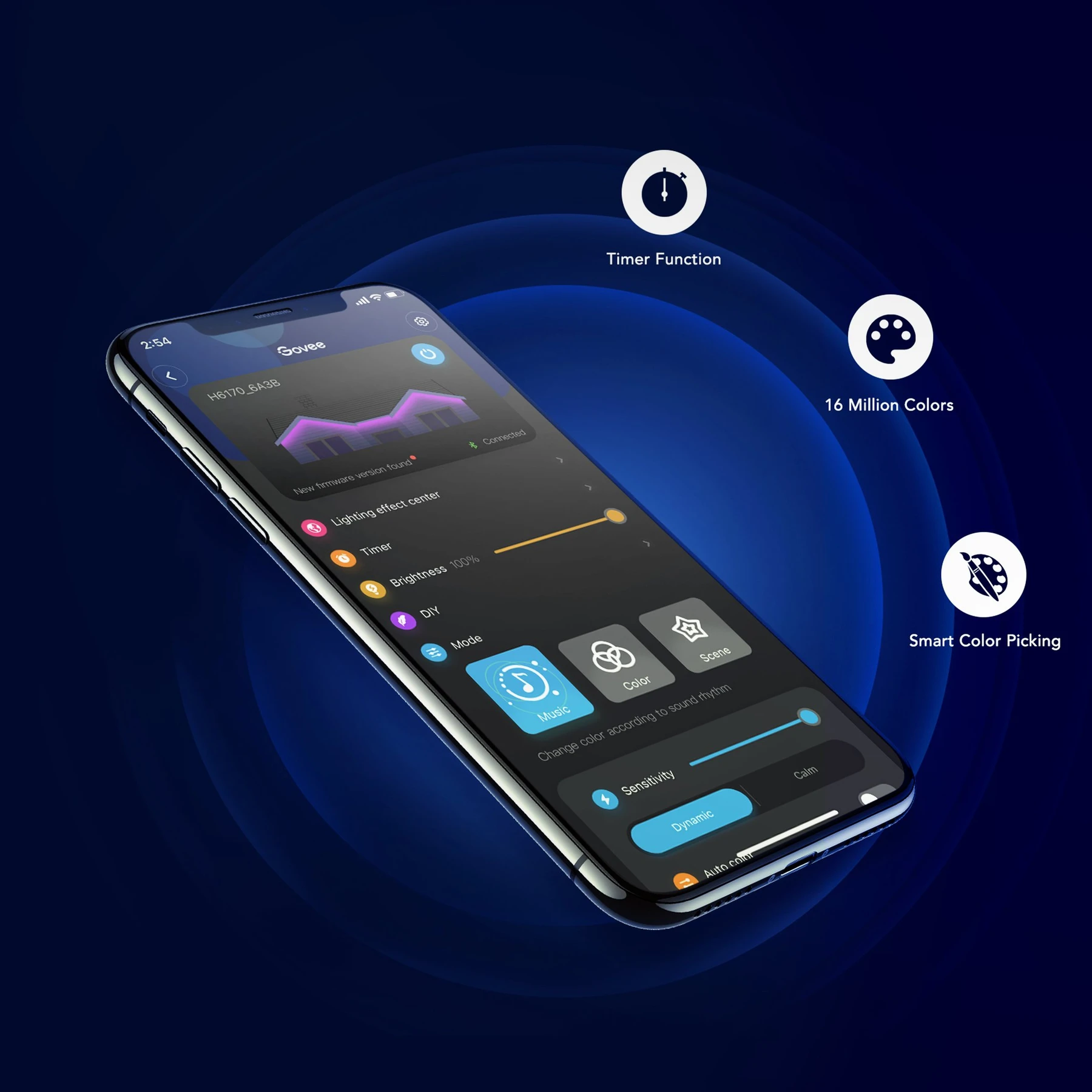 Banda LED Profesionala Govee H6172 RGBIC, 10m, IP65, Sincronizare Muzica, Wi-Fi & Bluetooth, Exterior, Google Assistant & Alexa [11]