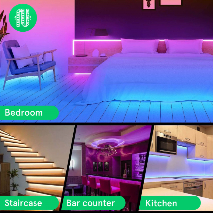 Banda LED Smart Nous F1 WiFi, 5 metri, Control APP [4]