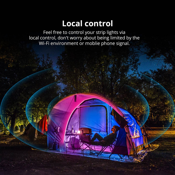 Banda LED Sonoff Wifi RGB L3-5M, 5m, Smart, IP20, Sincronizare Muzica, 90 LED/m, Alimentare USB [3]